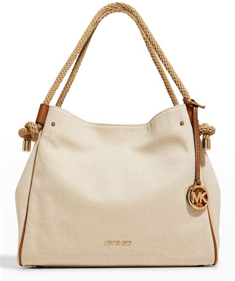 michael michael kors large isla cotton grab bag